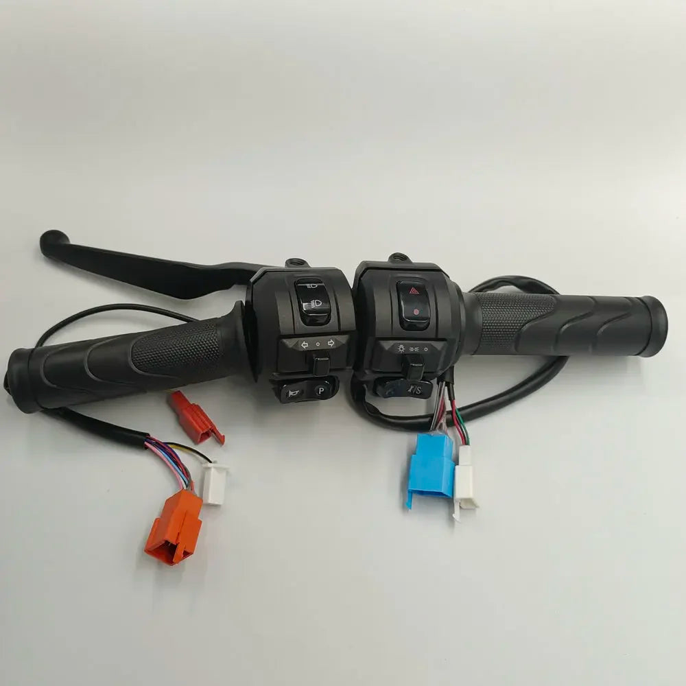 Tricycle Conversion Part Electric Bicycle Battery Vehicle Throttle+combination Switch Scooter Handle+button Assembly