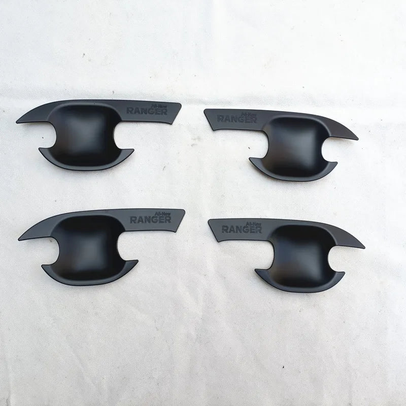 For Ford Ranger T6 Accessories 2011 2013 2016 2017 2018 2019 2020 2021 Door Handle Bowl Cover Trim Plastic Chrome Black