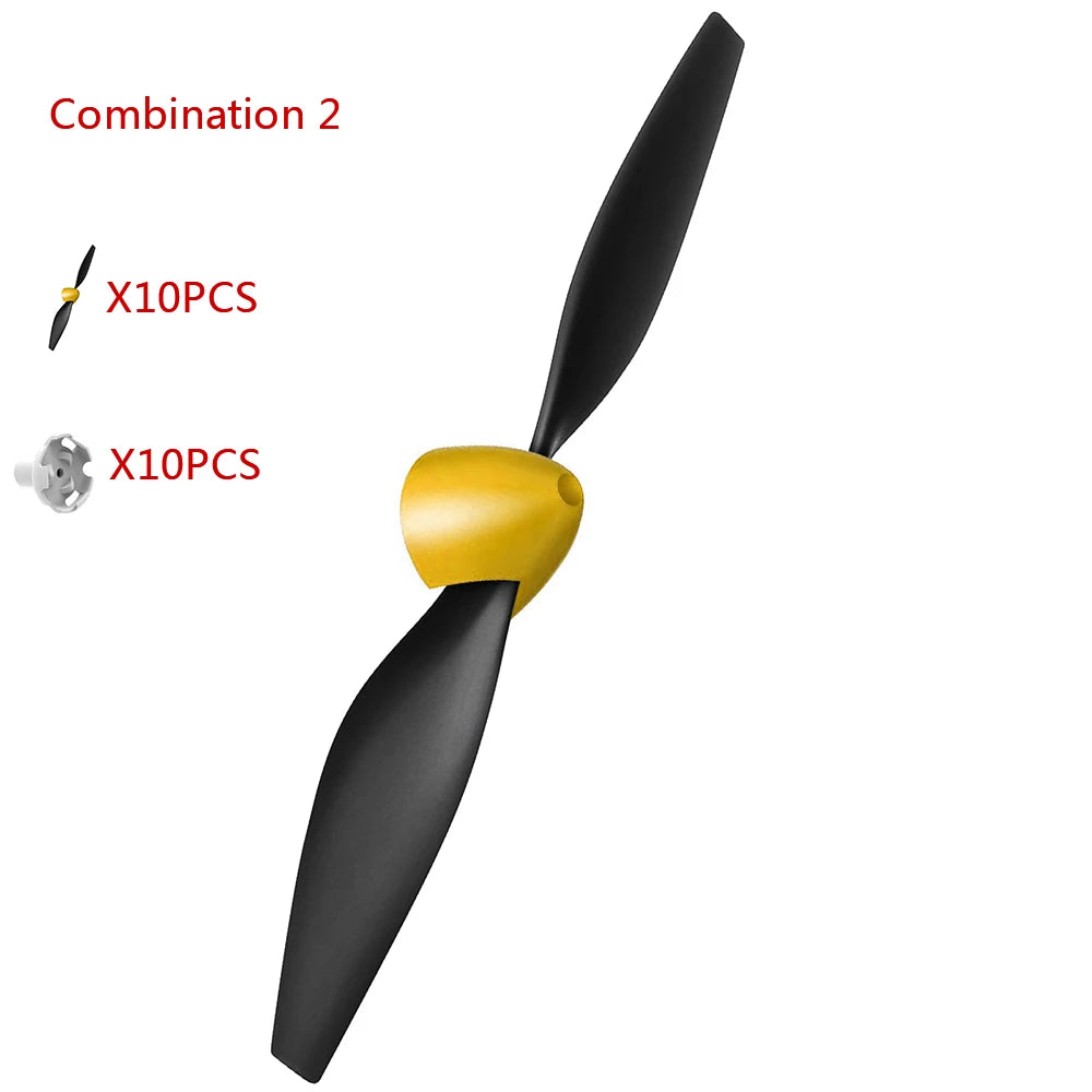 VOLANTEX 76 Series RC Aircraft 2-Blade Propeller With Protective Seat and Adapter, Suitable For P51D, F4U, T28, P40, BF109