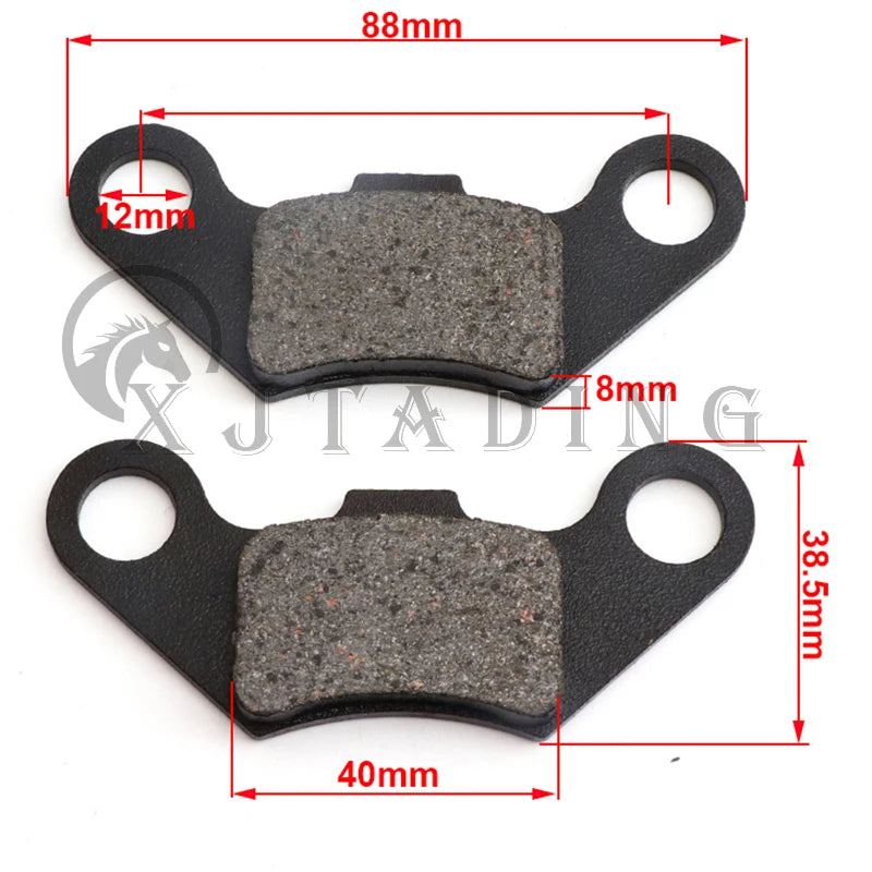 1 Pair Motorcycle Brakes Front/Rear Disc Brake Pads Shoes For 50cc 70cc 110cc 125cc 150cc ATV GO KART Taotao Suzuki Kawasaki