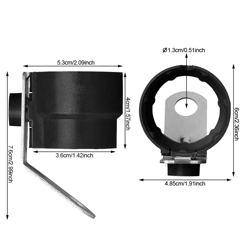 Round Trailer Plug Holder Connector Trailer Dirt Protection Plug ABS Adapter for 7 /13 Pin Plugs Truck Hitch Car Accessories