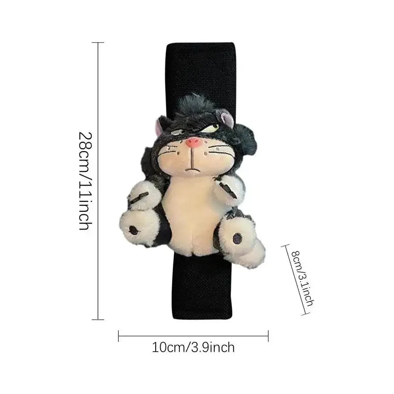Car Seat Belt Cover Cute Plush Cartoon Cat Auto Shoulder Cushion soft  Multi Purpose Neck Support Shoulder Pads For Kids Adults