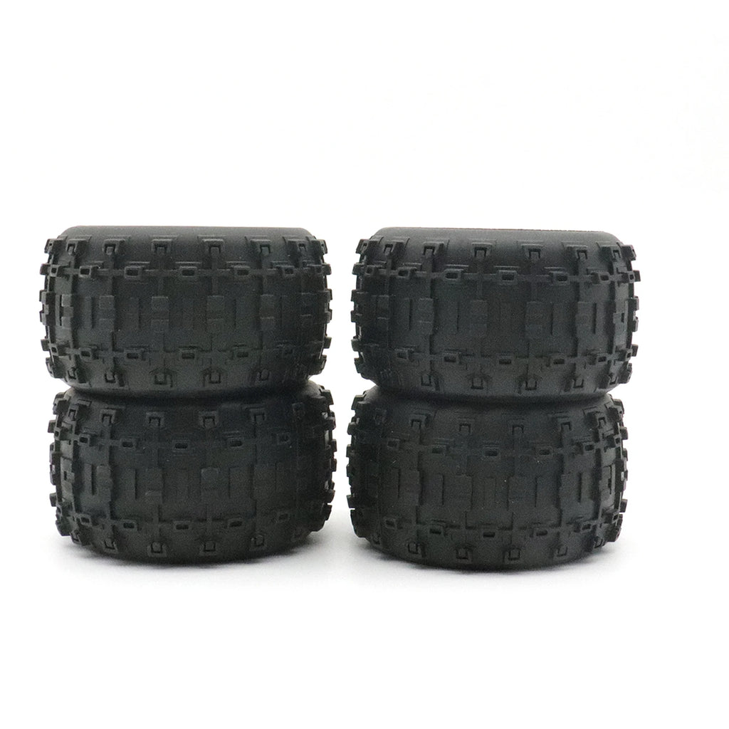 Skidproof Rubber Wheel Tyre Wear-resistant Off-road Vehicle Tire Upgarde Parts for Smax 1625 1635 Wltoys 144001 124018 HBX16889