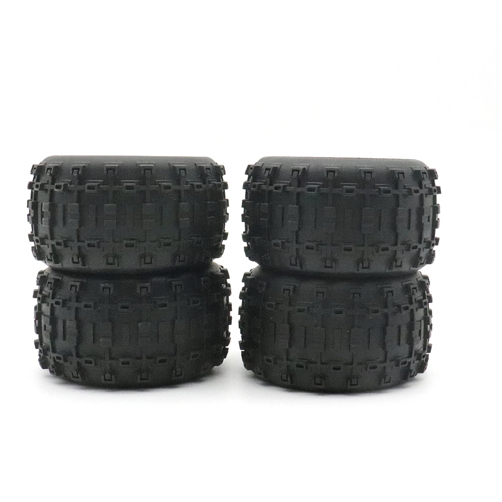 Skidproof Rubber Wheel Tyre Wear-resistant Off-road Vehicle Tire Upgarde Parts for Smax 1625 1635 Wltoys 144001 124018 HBX16889