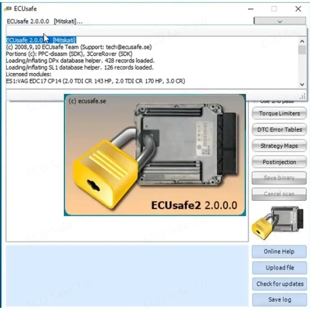 ECU Safe 2.0 Diagnostic Tool Software for Cars And Trucks - ECU Programming Garage Software