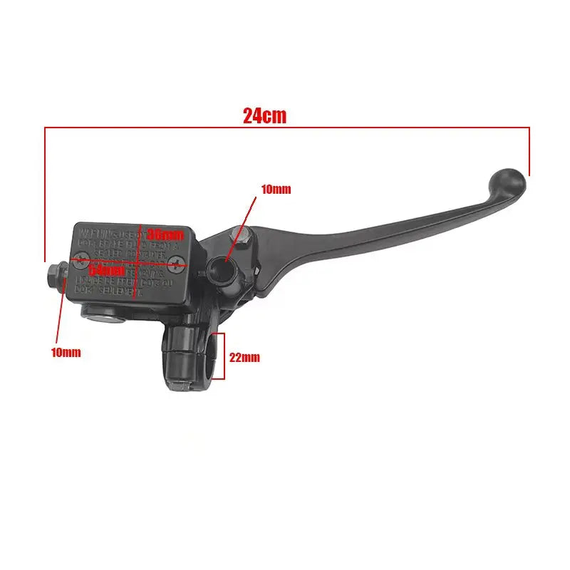 Motorcycle Brake Pump Front Master Cylinder Hydraulic Brake Lever Right For Dirt Pit Bike ATV Quad Moped Scooter Buggy Go Kart