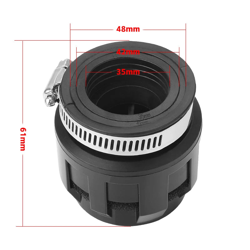 Motorcycle Air Filter Intake 35mm 42mm 48mm Air Filter Clearner for Off-road ATV Quad Dirt Pit Bike UTV UAZ Motorbike Scooter