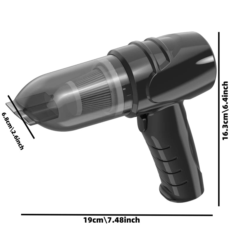 Portable wired car vacuum cleaner with powerful suction, handheld vacuum cleaner for quick vacuuming of pet hair in car