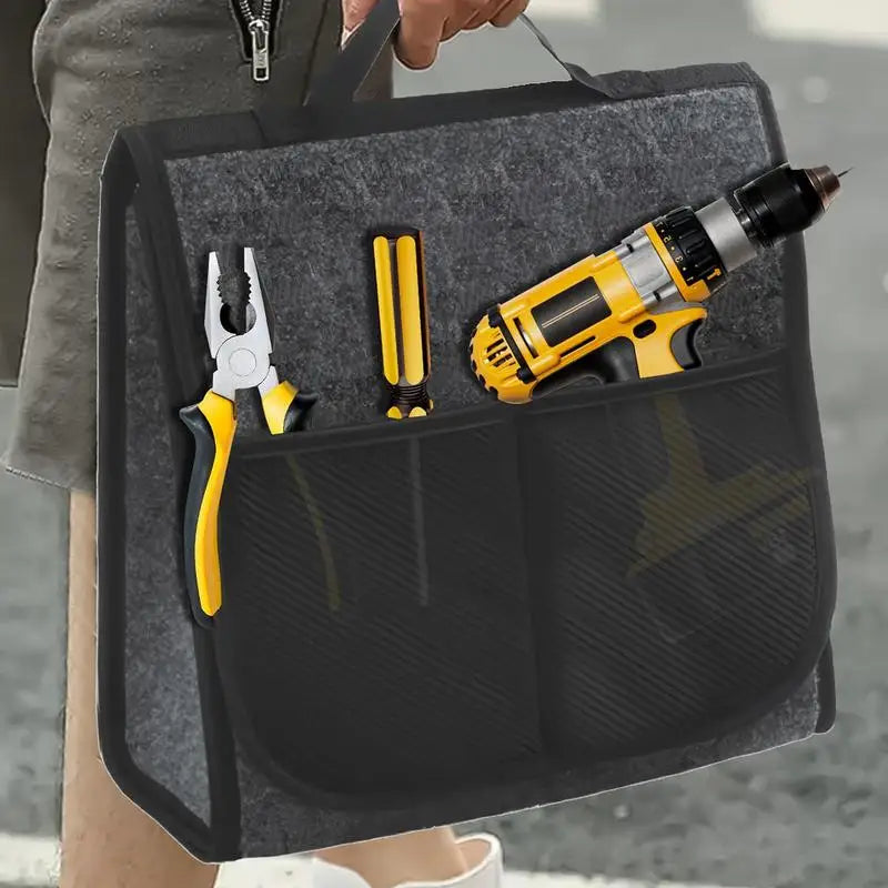 Trunk Organizer For Car Backseat Organizer Tool Bags Felt Cloth Tool Box Bag Storage Organizer Car Seat Organizer Trunk
