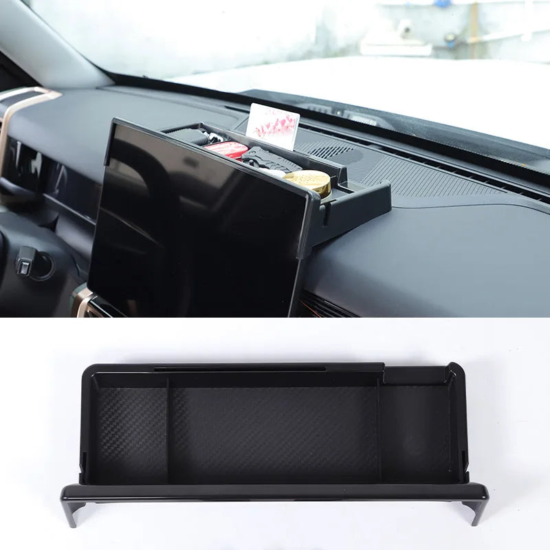 For Chery iCAR 03 Jaecoo 6 J6 2024-2025 Car Center Navigation screen rear Storage Box With phone holder Accessory