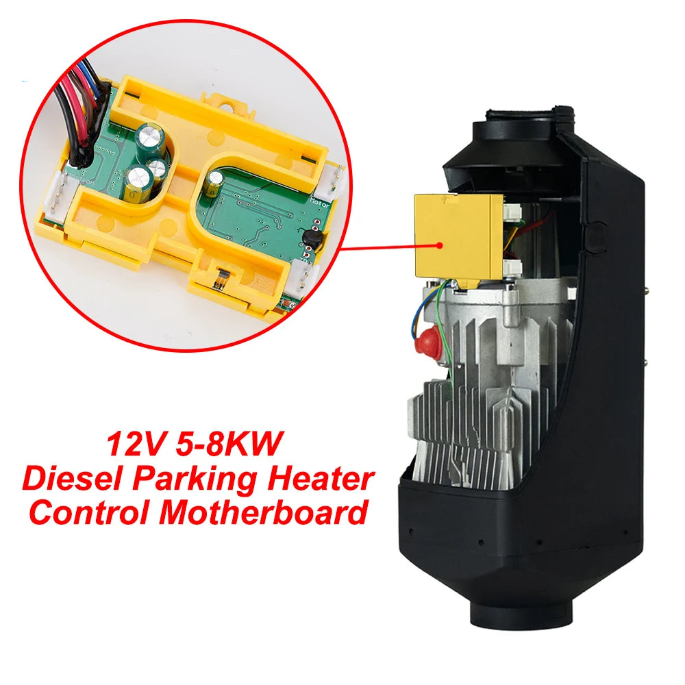 Accesorios para calentador de estacionamiento, placa base, pantalla LCD, control remoto, conjunto combinado de piezas para camión, accesorios para calentador de aire diésel