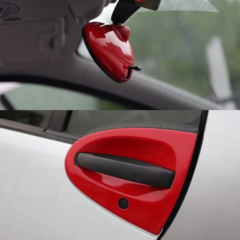 Car Interior Stickers For Smart Brabus 451 Fortwo Accessories Car Styling Steering Wheel Modification Protection Sticker