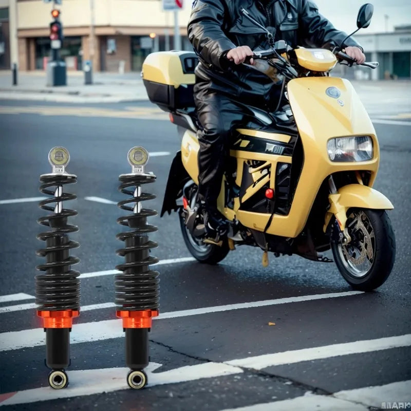 2PCS Electric vehicle shock absorber, suitable for 27/29/31cm bicycles and electric vehicles, rear shock absorber spring