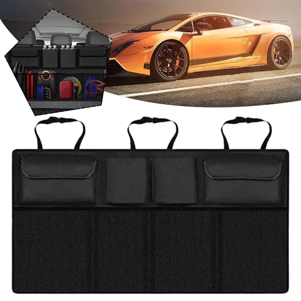 Car Trunk Car Organisers Backseat Hanging Car Organisers With 8 Large Storage Bag Trunk Organizer For SUV Truck Space Savin K0Z0