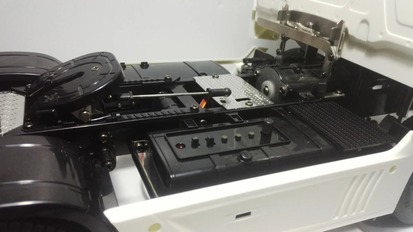 9g Steering Gear Frame Grinding Disc Anti-skid Plate for 1/14 Tamiya RC Truck Trailer Tipper Scania 770S Benz Actros Volvo MAN