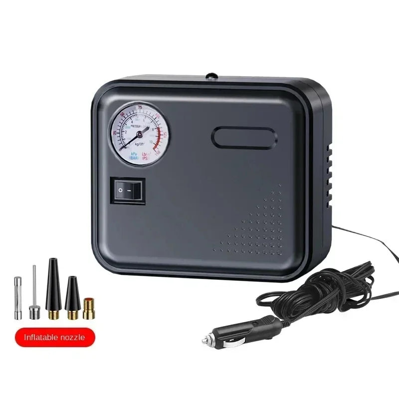 Portable Car Air Pump 12V Accurate Pressure Measurement Fast Inflation Mini Air Compressor with LED Light for Car Motorcycle