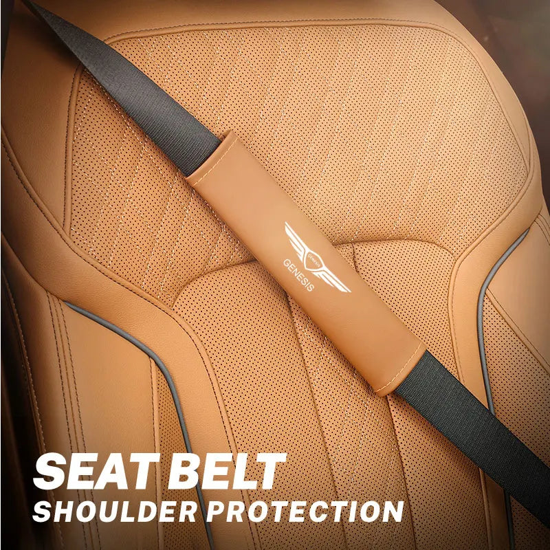 Automotive interior accessories seat belt covers shoulder pads For Genesis G80 GV70 GV80 GV60 G70 Essentia Neolun G90 GV90