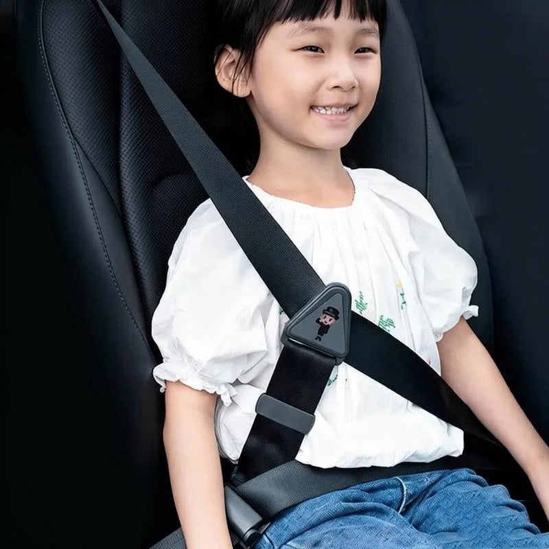 Child Car Seat Belt Adjuster Triangle Anchor Shoulder Protection Limiter Safety Accessory for Vehicle Seats