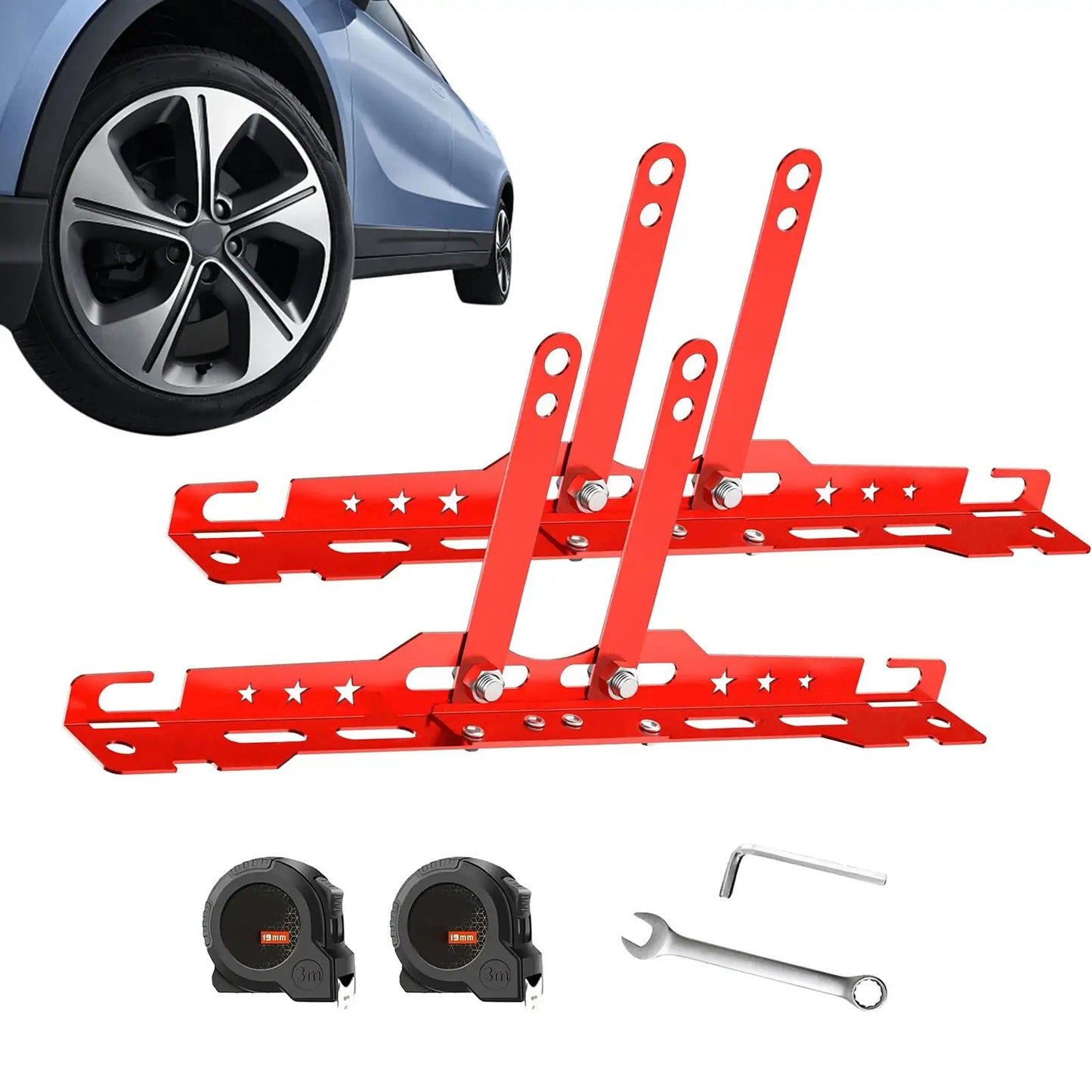 Front End Alignment Tool Heavy Duty Alignment Plates Wheel Accessories & Parts for Garage Truck Commercial Car Workshop Bike