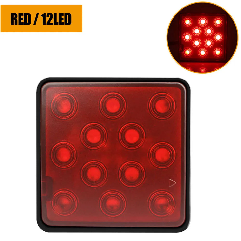 Car Rear Tail Lights Brake Reverse Light Stop Lamp Fog Light Warning Light Universal for Trailer Van Truck Towing Pickup
