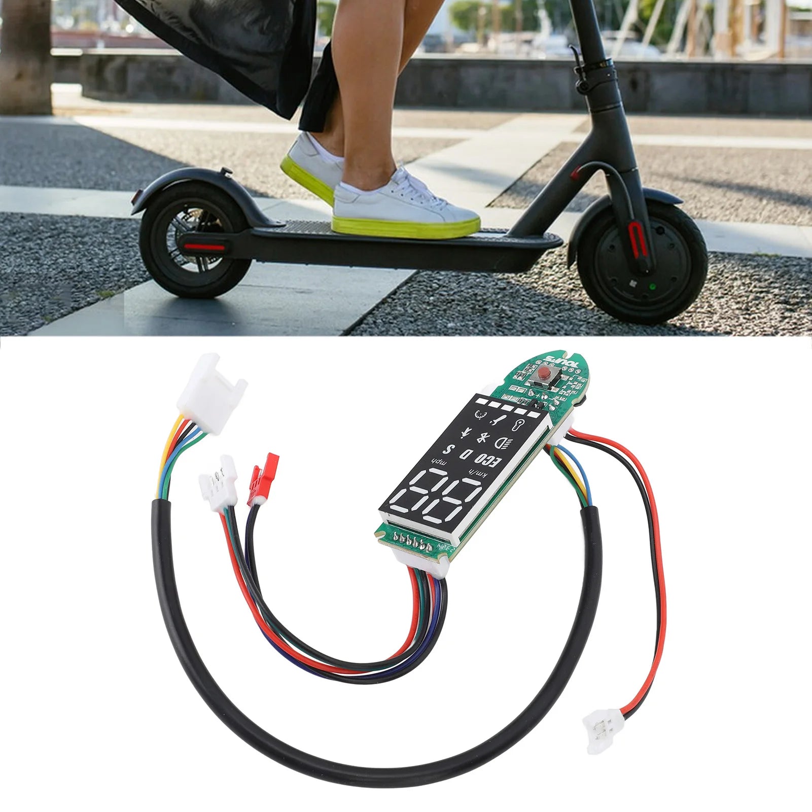 Piezas de scooter eléctrico, placa de circuito impreso para tablero de scooter eléctrico, pantalla transparente, Bluetooth para scooter eléctrico de 8,5 a 10 pulgadas