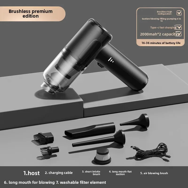 Car vacuum cleaner Wireless charging Car high suction power Handheld mini car vacuum cleaner