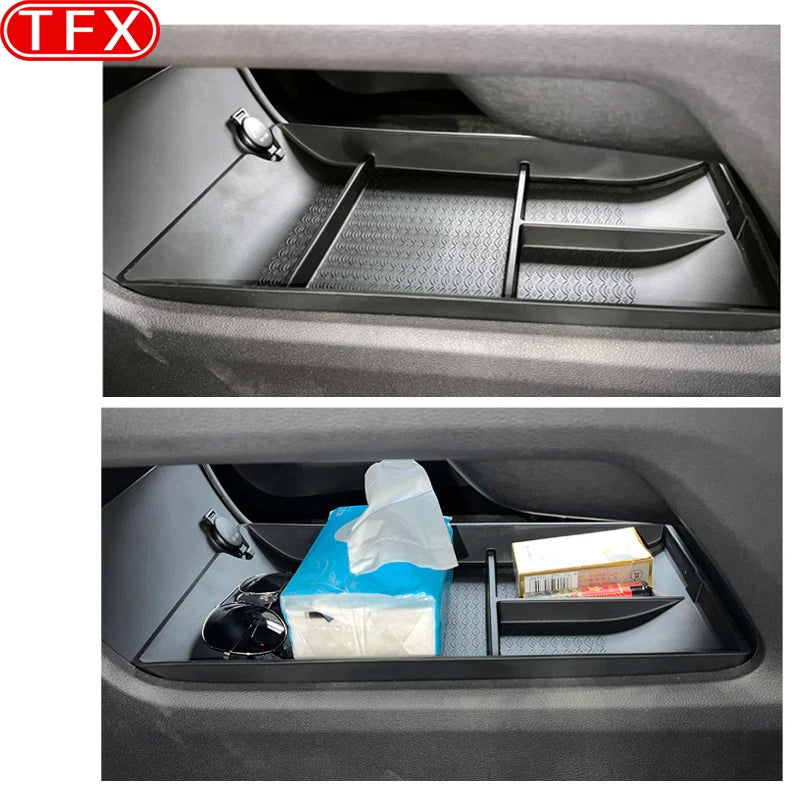 For Chery Arrizo 8 2022-2024 Car Styling Center Lower Armrest Storage Box Center Organizer Layered Interiors Auto Accessories