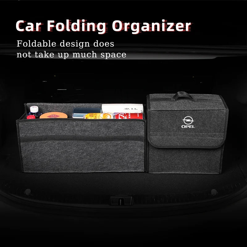 Car Trunk Organizer Bag Foldable Stowing Tidying Storage Box For Opel Corsa Astra Insignia Vectra Zafira Meriva Mokka Grandland