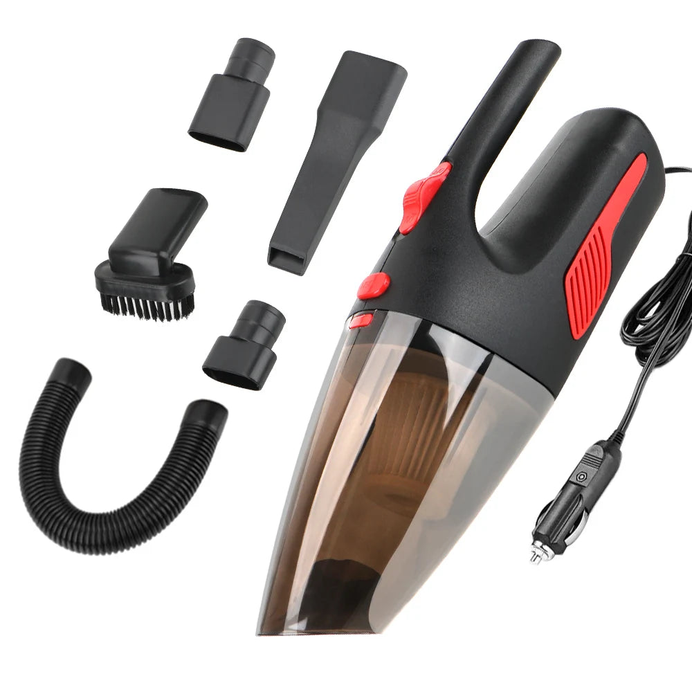 Super Suction Wet/Dry Dual-Use for Car Home Powerful Handheld Car Vacuum Cordless/Car Plug Cleaner 120W 12V 5000PA Portable