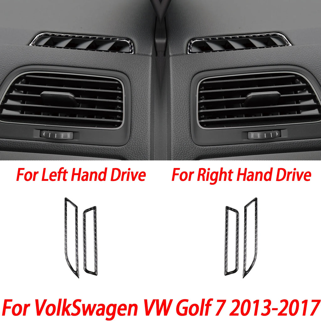 For VW Golf 7 GTI Mk7 2013-2017 Car Interior Accessories Cup Holder Frame Console AC CD Control Cover Gear Shift Panel Sticker