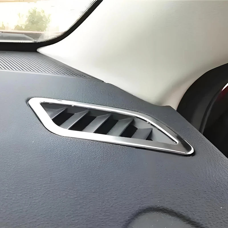 For Nissan Qashqai 2006 2007 2008 2009 2010 2011 J10 Car Accessories Trim Air Conditioner Outlet ABS Chrome Cover