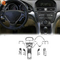 27Pcs Carbon Fiber Full Kits Interior Cover Trim Interior Dashboard Cover Trim Set For Acura TL 2009-2014 Interior Accessories