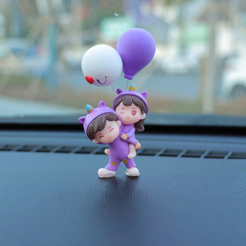 Cute Creative Cartoon Car Decoration Ornaments Auto Center Console Car Interior Accessories