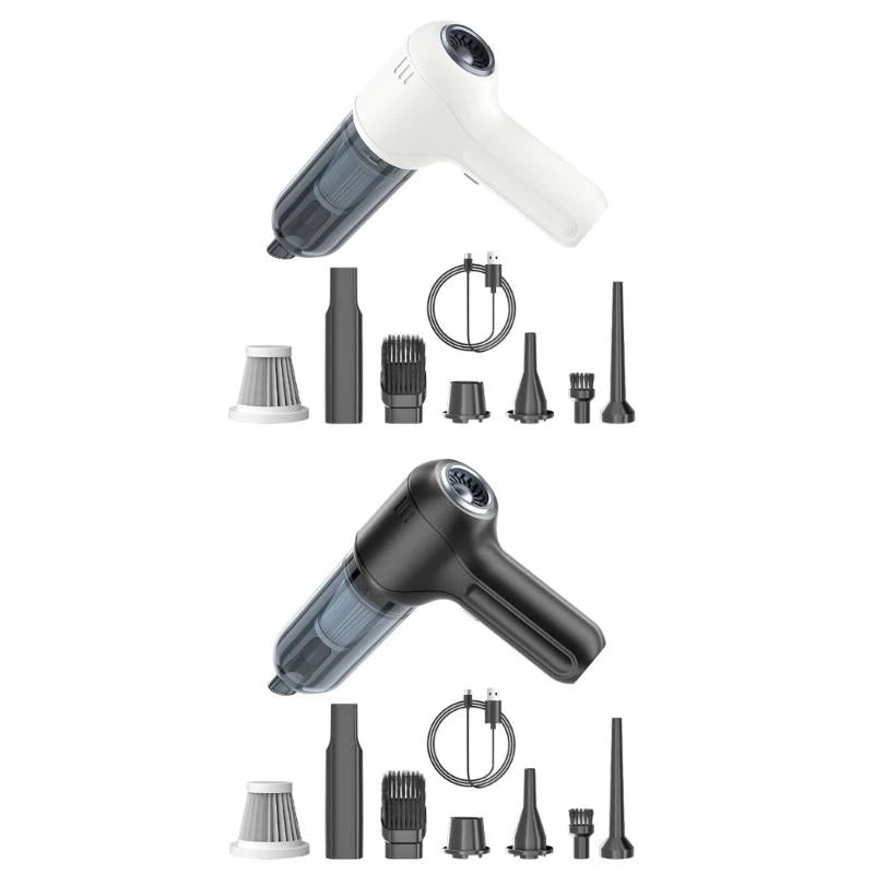SZ Multipurpose Small Car Vacuum Handheld High Efficiency Car Vacuum Cleaner with Various Nozzles set for Deep Cleaning