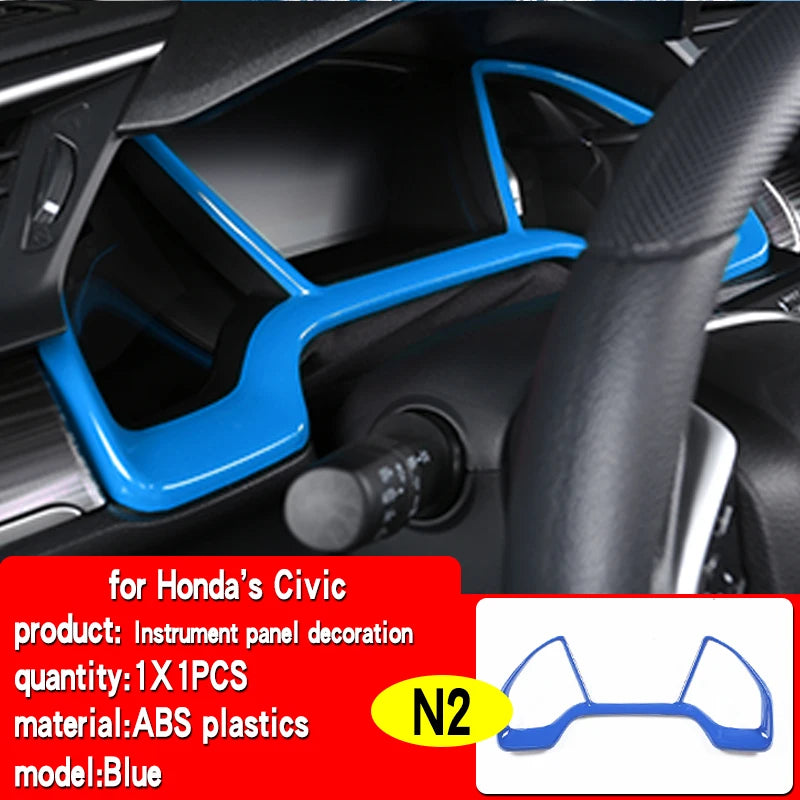 Suitable for 10th generation Honda Civic 2016-2021 car interior decoration center console air outlet gear decoration accessories