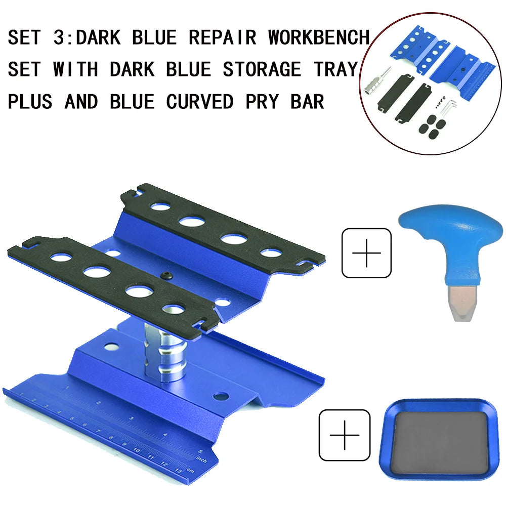 RC Car Tool Lifting Work Stand Mounting Platform 360 Degree Rotating Repair Station For 1/10 1/8 Buggy Crawler Car