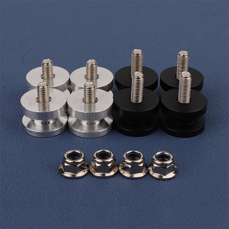 Motorcycle Luggage Accessories Set, 4Pcs: Rear Trunk Top Case, Tail Box & Side Box Brackets, Base Plate Buckle