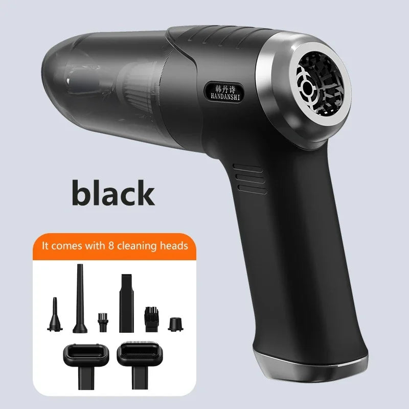 Lenovo 8-in-1 Car Vacuum Car Vacuum Cleaner Portable Mini Cordless Vacuum 45000pa Powerful Car Suction Machine For Car Home New