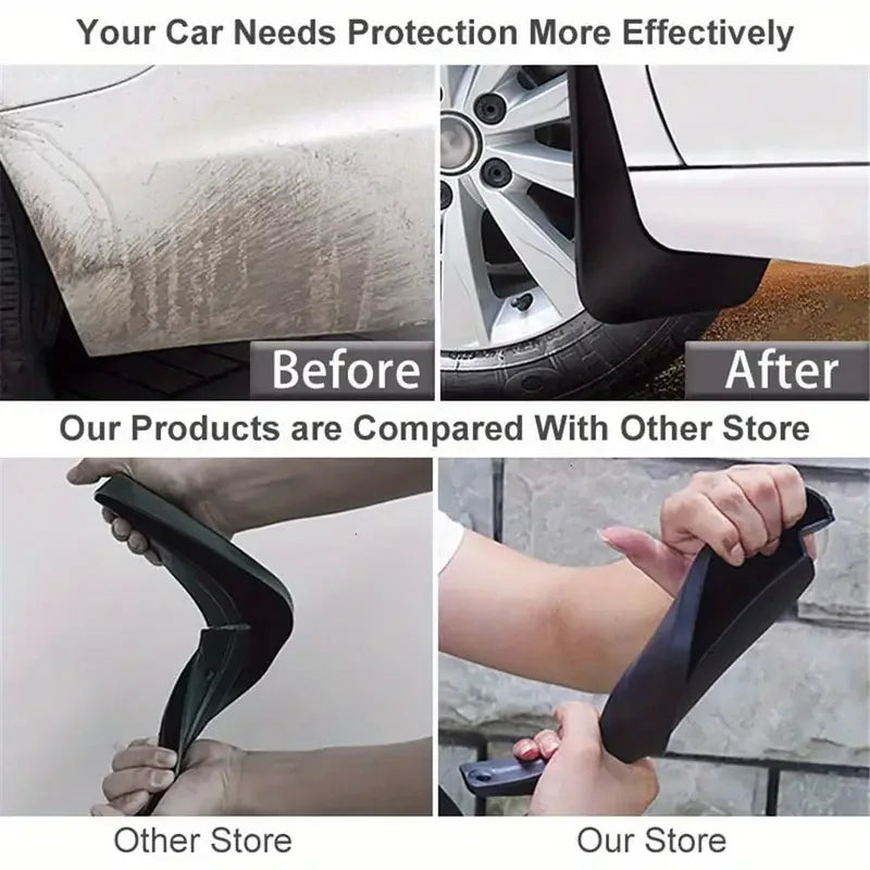 1set Car Fender Mud Retaining Accessories Brand New Black For Volkswagen Transport Vehicle T5 T6 Car Accessories