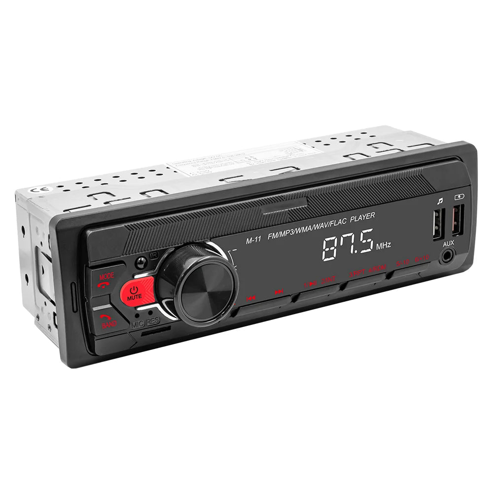 ESSGOO-Universal Multimedia Player for Car, 1 Din MP3 Car Radio, Audio Stereo, Bluetooth, Automotive, Colorful Buttons, 1 Din
