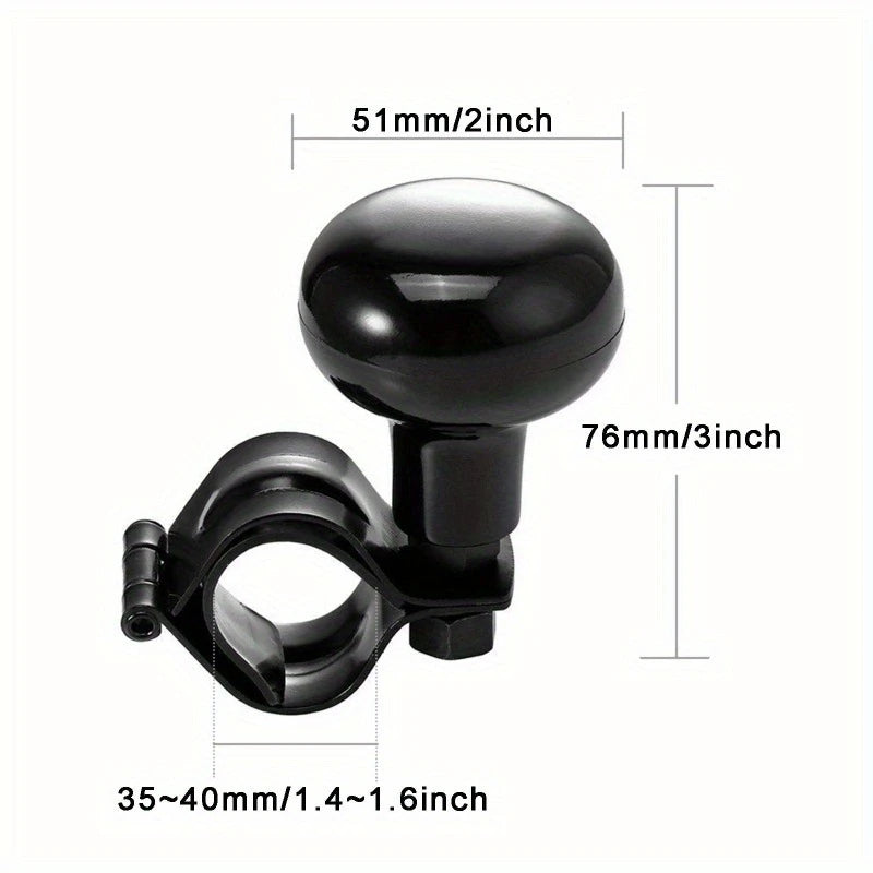 1p Truck Heavy Car Duty Anti Slip Steering Wheel Cover Spinner Knob Handle Booster Grip Protective Auxiliary Ball Universal Safe
