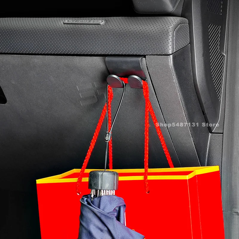 Car Seat Back Hooks Rear Hanger Hook Car Rear Bag Small Object Storage Interior for Chery Jetour Traveller Accessories 2023 2024