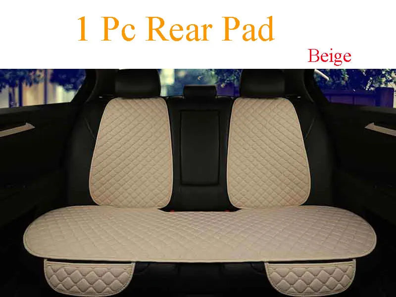 Car Seat Cover Accesorries Flax Summer Protect Cushion Protector Front Rear Full Set Vehicle Supplies Auto Interior Universal
