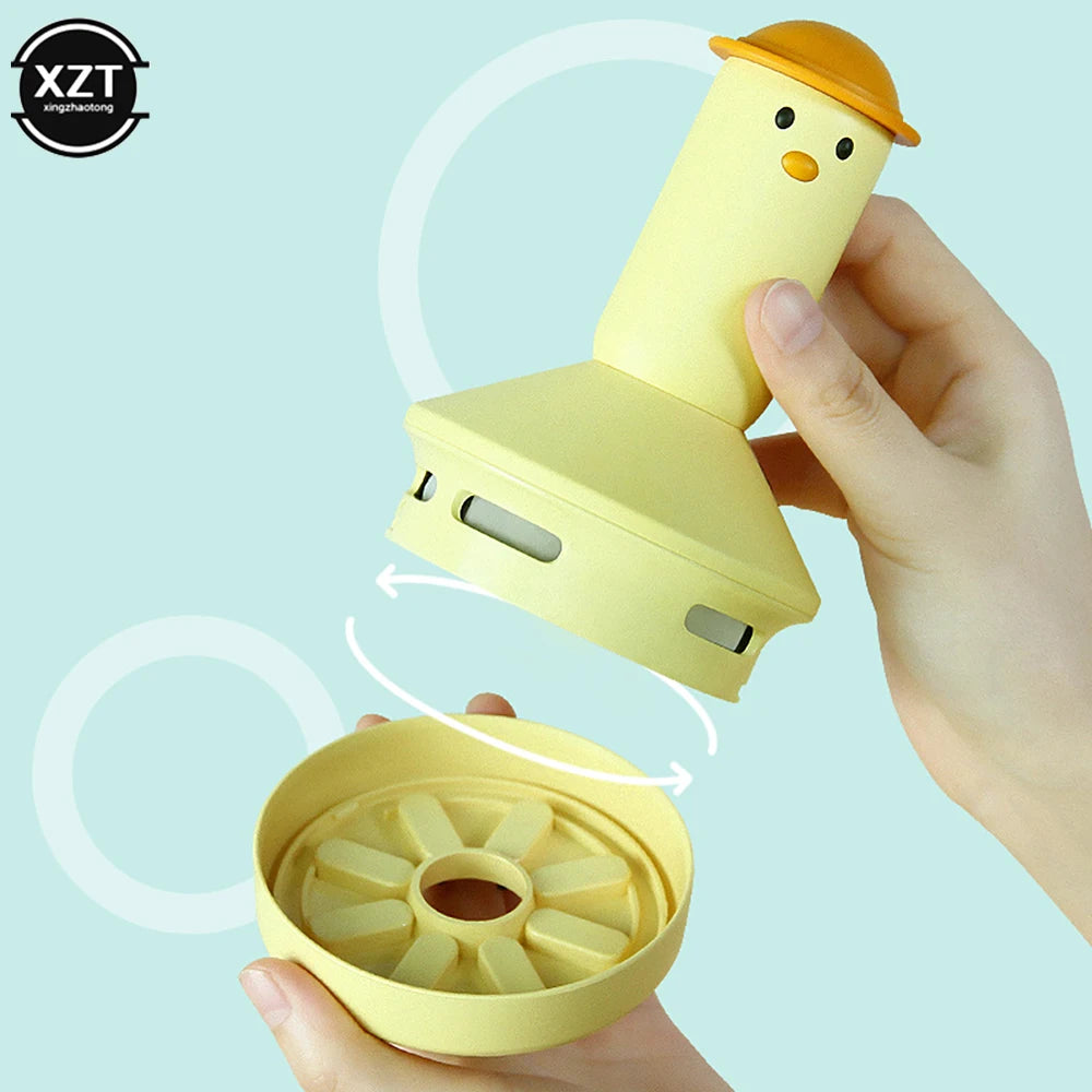 Cute Cartoon USB Portable Car Vacuum Cleaner Mini Portable Desktop Wireless Cleaner Handheld Powerful Electric Vacuum Cleaner