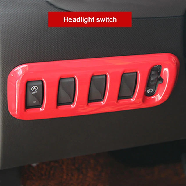 Car Red Interior Modified Steering Wheel Decoration Sticker For New Smart 453 Fortwo Forfour Car Accessories Styling