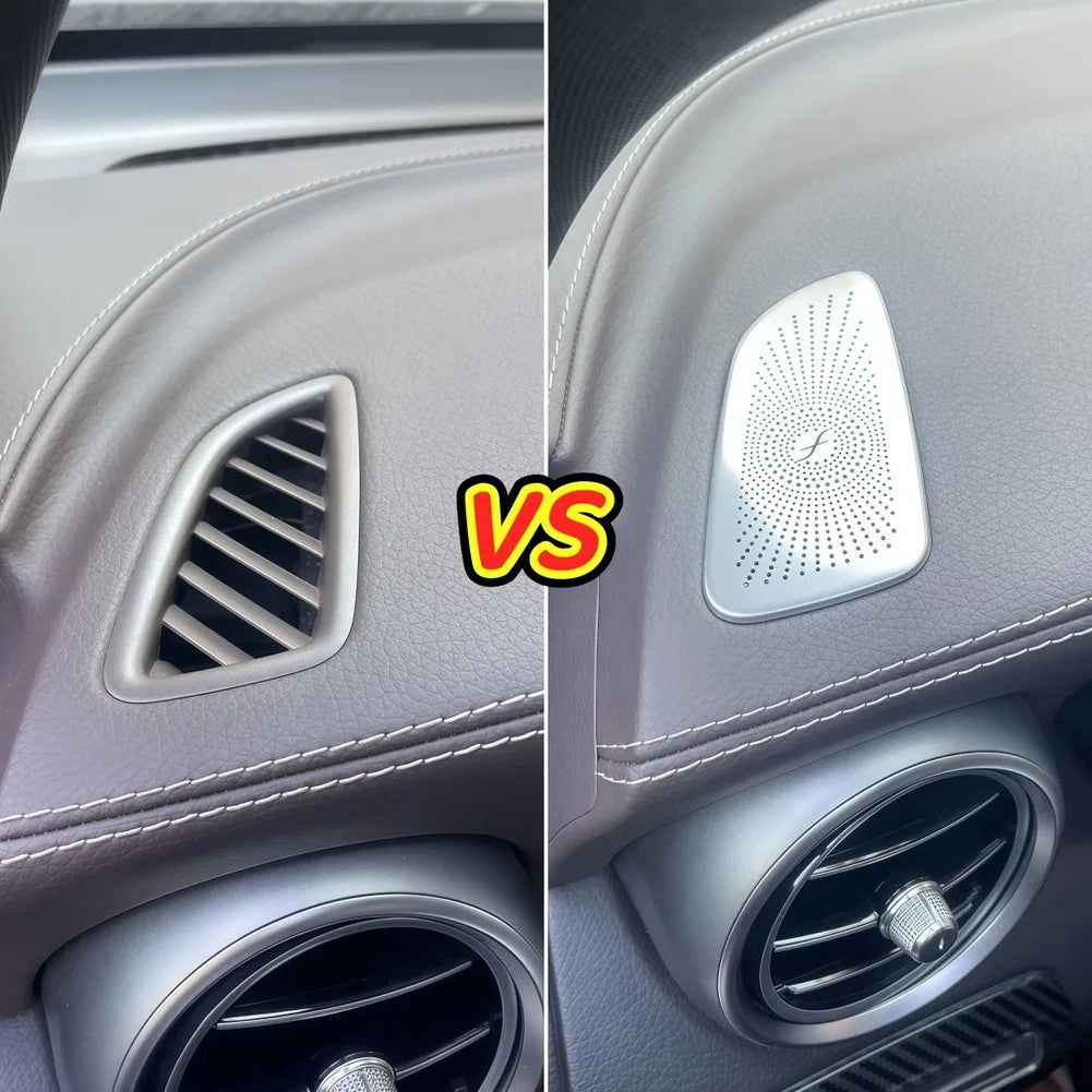 For Mercedes Car Dashboard \Speaker \Cover \Air Outlet Trim For GLC For C-Class For W205 C260 C200 Interior Accessories