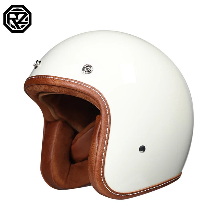 Motorcycle Helmet Motocicleta Cacapete Casco Casque  Retro open face helmet 3/4 moto casco DOT approved