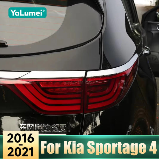 For Kia Sportage 4 2016 2017 2018 2019 2020 2021 Car Trim ABS Accessories Tail Light Eyebrow Cover Anti Scratch Protector Cover
