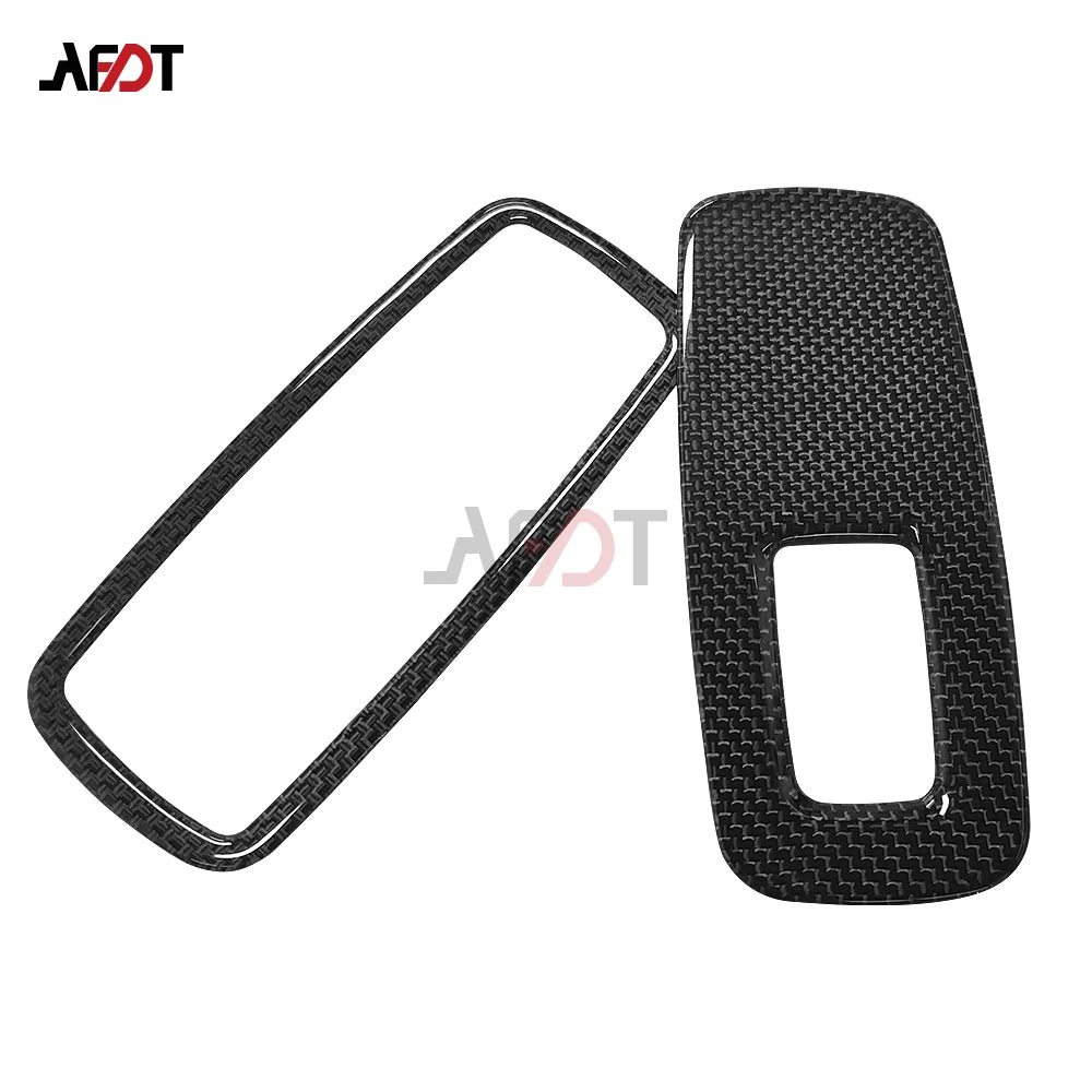 AFDT Real Carbon Fiber Interior For Porsche 911 992 2019-2024 Car Window Lift Switch Panel Cover Sticker Accessories