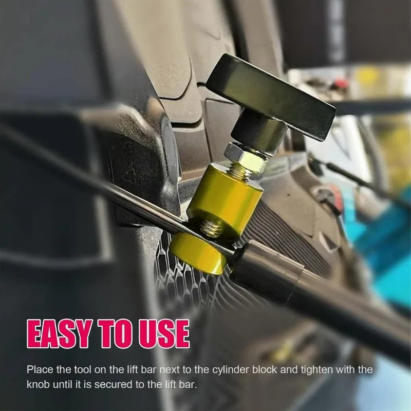 Accesorios de soporte para capó de modificación de automóvil, herramienta de soporte de metal antipinzamiento para capó de vehículo, soporte universal para elevación de portón trasero automotriz